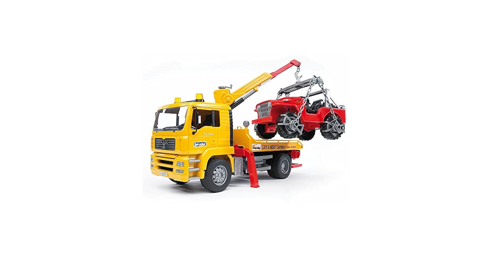トイガン TM07242002 Amazon.com: Bruder 02750 Man TGA Tow Truck with Cross