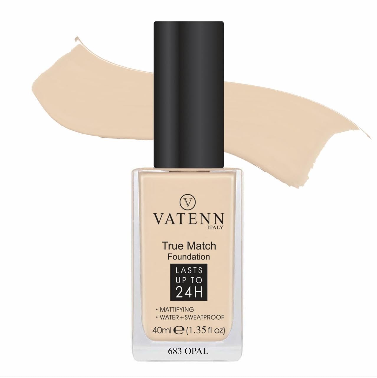 Vatenn Italy True Match Foundation lasts upto 24H for Womens TM683 OPAL