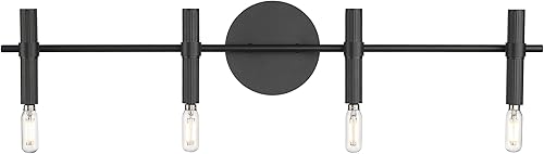 ML Lighting 25604-MB Skyva 6" High 4-Light Wall Sconce - Matte Black