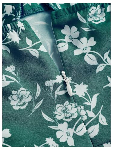 Image of SHENHE Women's Floral Bustier Corset Dress Tie Shoulder Smocked Flowy Boho Long Dress Sundress