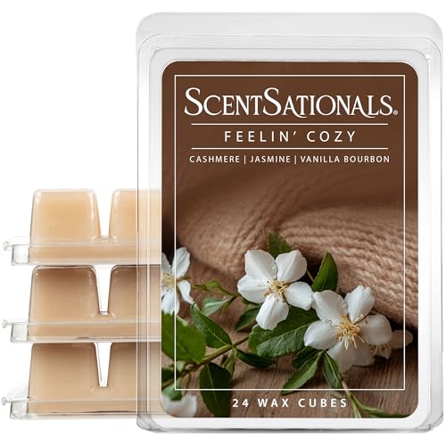 Scentsationals Feelin Cozy - Cashmere Scented Wax Melts 10oz (24 Cubes)