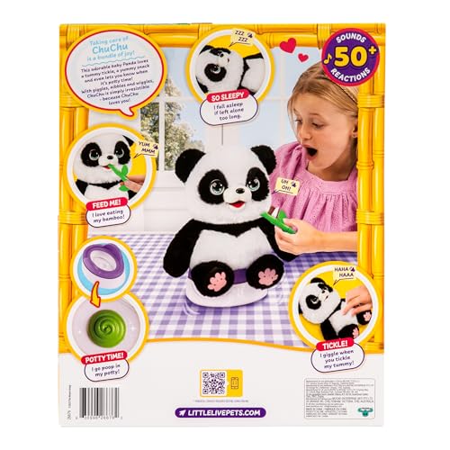 image for Little Live Pets My Baby Talking Panda ChuChu, Cuddly Panda Toy Plush 