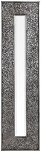 Uttermost Bannon - Espejo decorativo alto en hoja plateada metálica disponible en Yaxa Guatemala