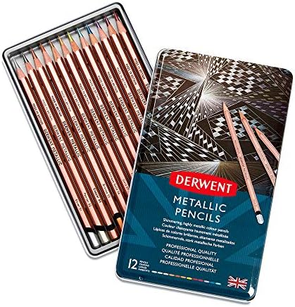 Derwent : Metallic Pencil : Tin Set of 12