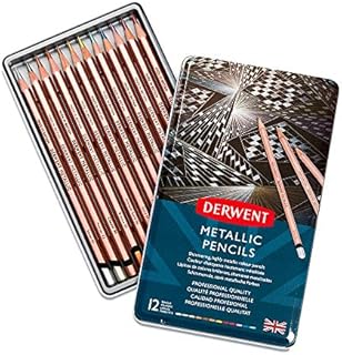 Derwent : Metallic Pencil : Tin Set of 12