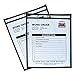 C-Line Stitched Shop Ticket Holders, Both Sides Clear, 8.5 x 11 Inches, 25 per Box (46911)