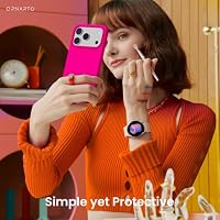 ORNARTO für iPhone 17 Pro Hülle aus Silikon 6,3 Zoll - Leuchtend Rosa – Ansicht 6
