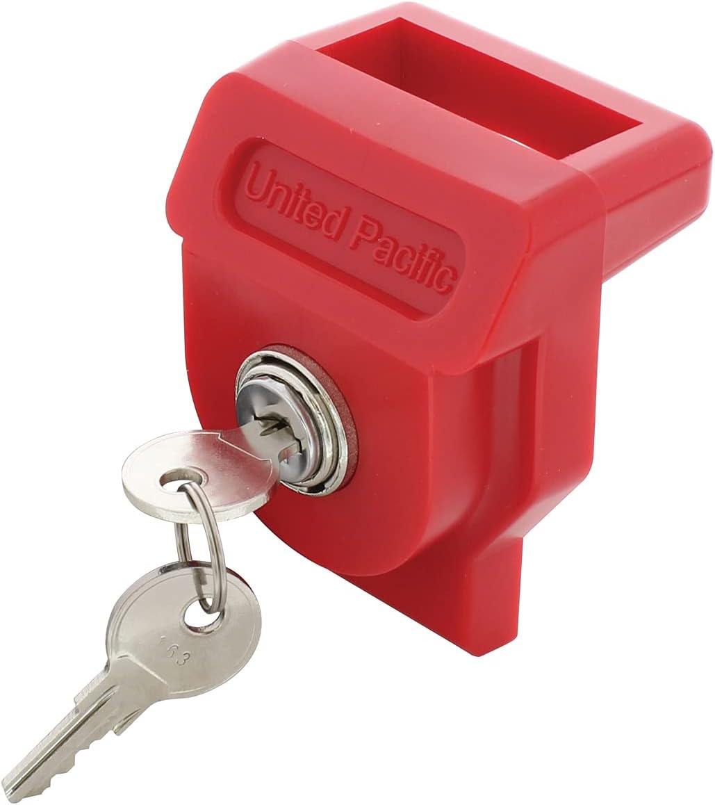 90625 Heavy-Duty Plastic Glad Hand Lock, Individually Keyed, Over-Molded Lock Cylinder, Trailer Lockout Device – 1 Unit w/2 Keys