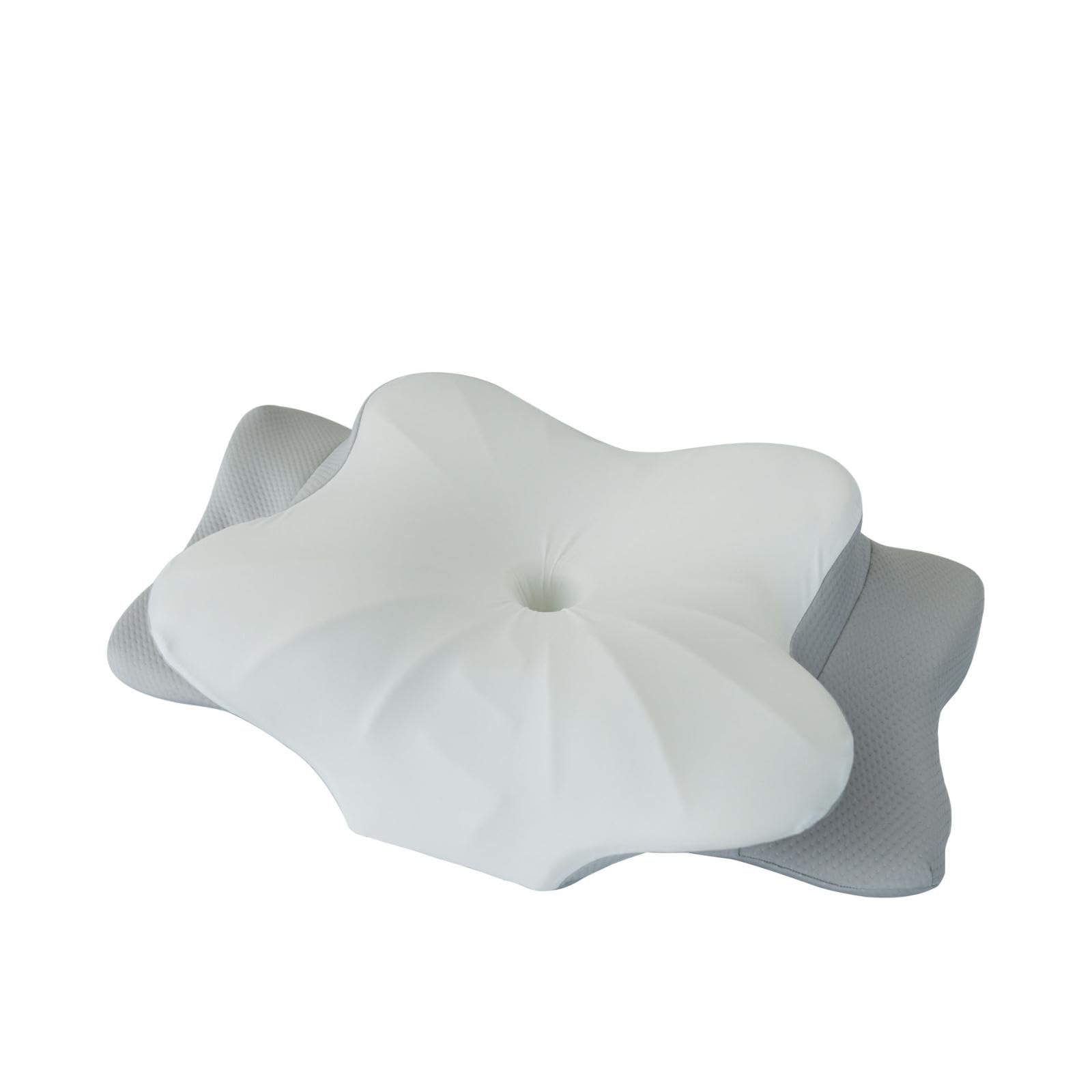 Cuscino cervicale per collo e spalle, sollievo dal dolore, ergonomico, in memory foam, per chi dorme sul lato posteriore dello stomaco