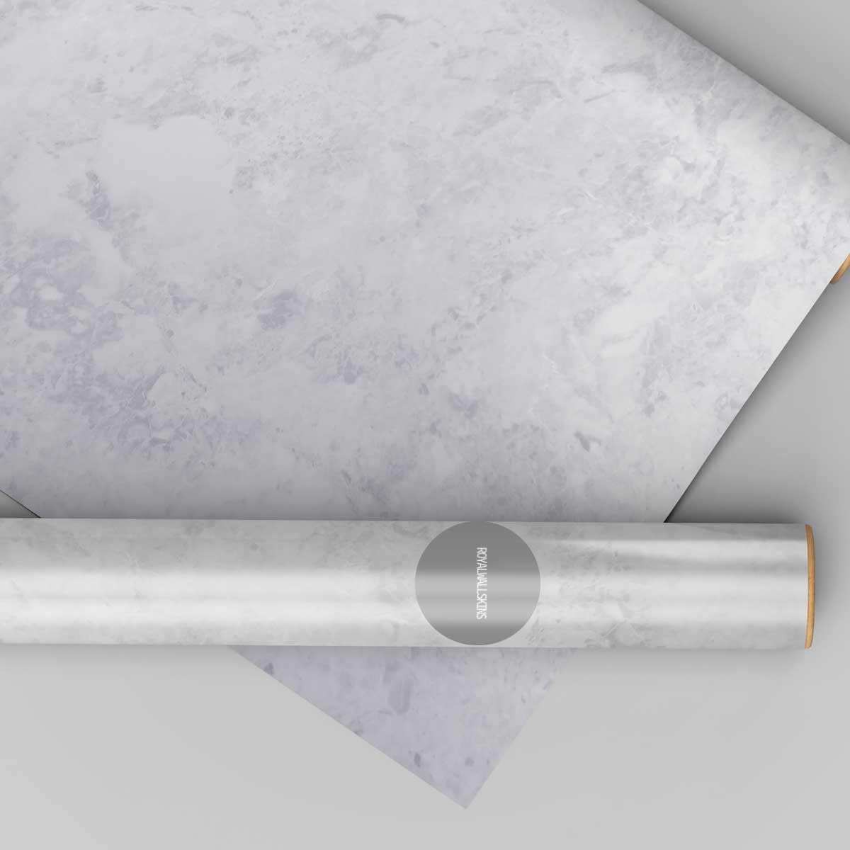 RoyalWallSkins Self Adhesive Marble Contact Paper - Matte Finish Granite Look Wallpaper - Removable Vinyl Film for Countertops, Cabinets, and Home Décor (Cloud Grey Matte, 24" x 78.7")