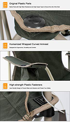 Chaises de camping pliantes avec sac de transport pour sol humide - 5