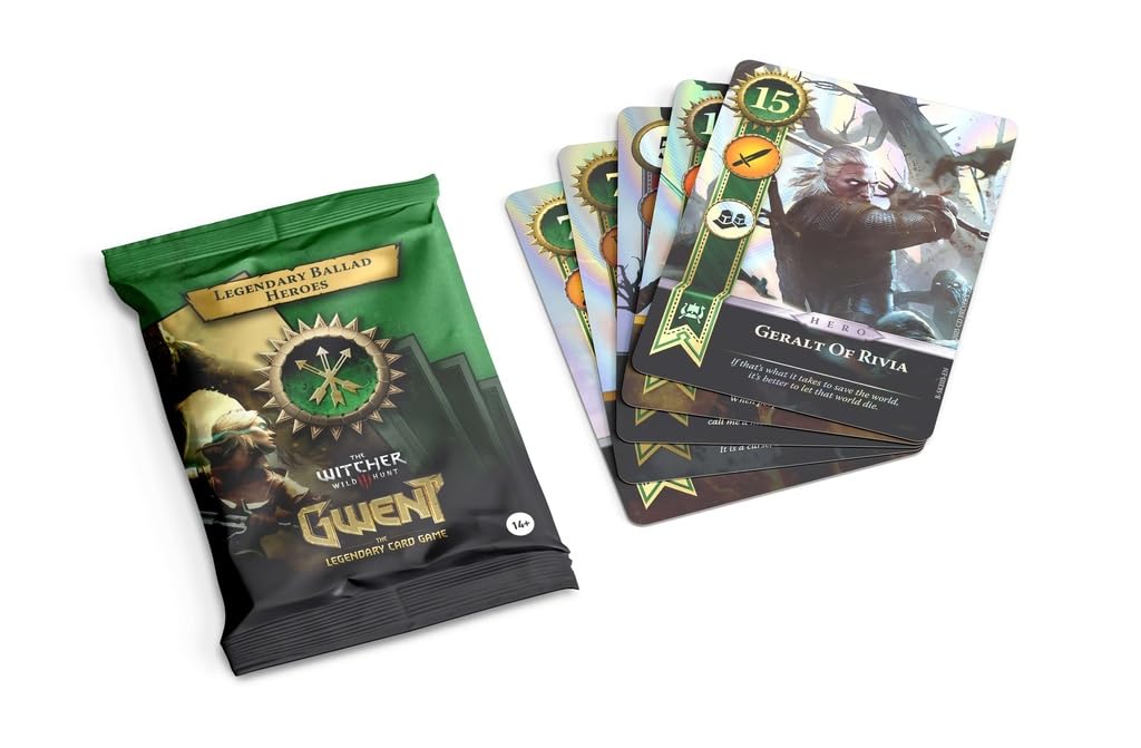 No Loading Games Gwent: 10 Legendary Ballad Scoia'Tael Collectible Card Game, 10-Card Booster Pack