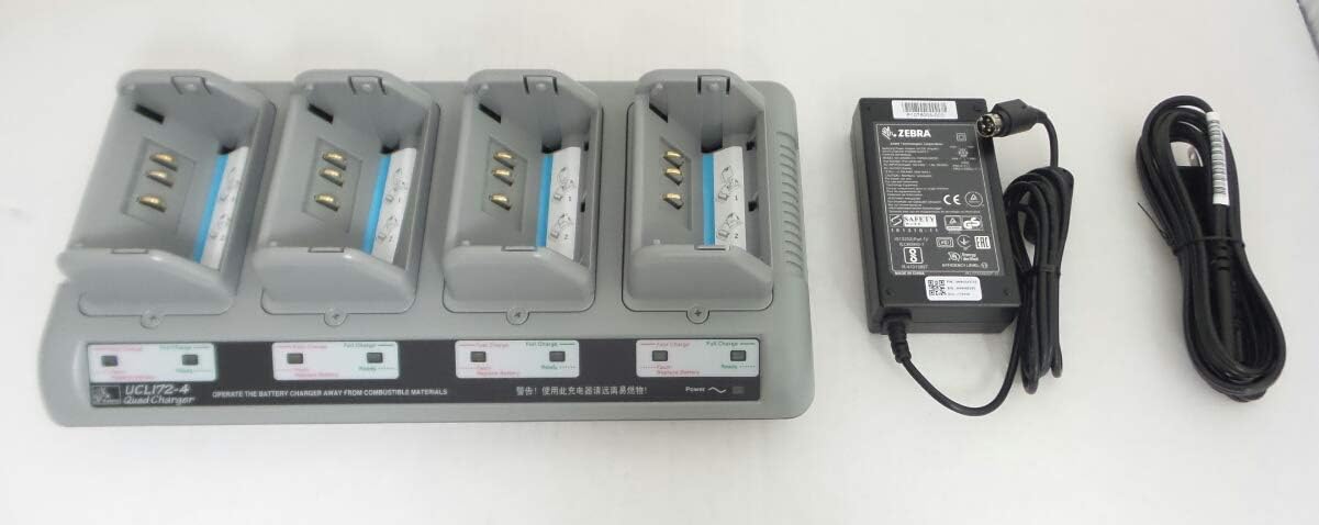 Zebra UCL172-4 Quad Charger for QLn420, QLn320, QLn220, RW420 and RW220 Mobile Printers P/N: AT16305-8