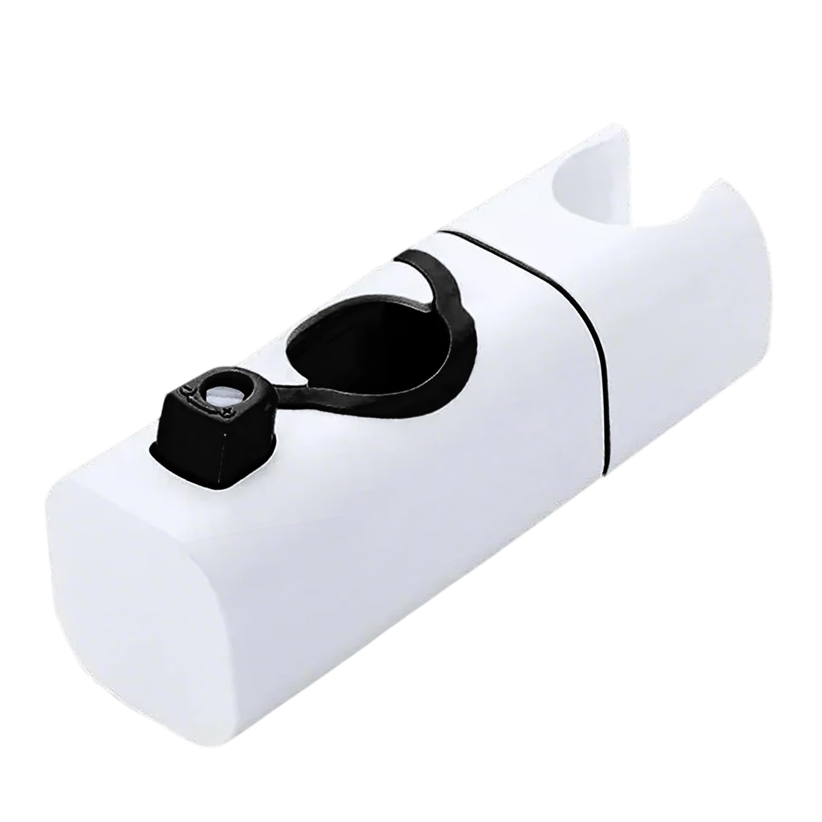 Round Pipe Shower Head Holder Rotating Sprays Head Holder Adjustable Sprayer Fixed Base Replacement Risers Rails Brackets Adjustable Shower Risers Rails Brackets Hardware