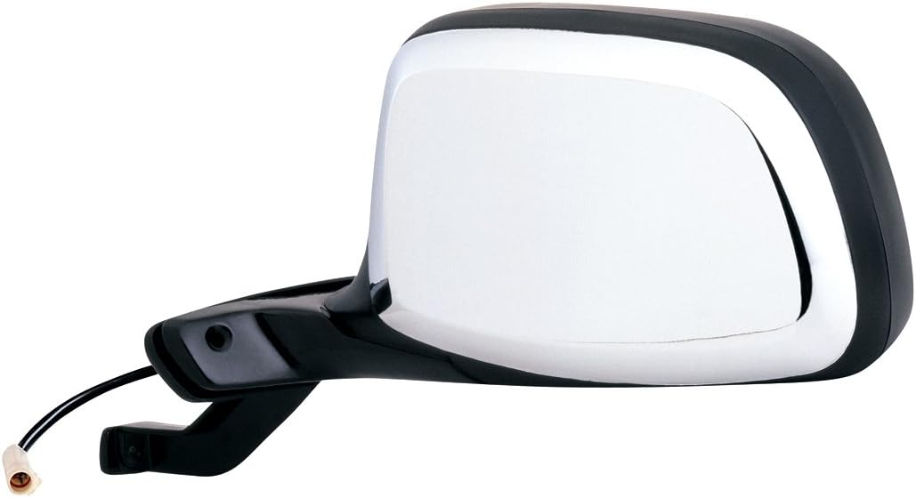 Fit System - 61032F Driver Side Mirror for Bronco, F150, F250, F250, F350 HD, Black/Chrome, Foldaway, w/o perf pkg, Power