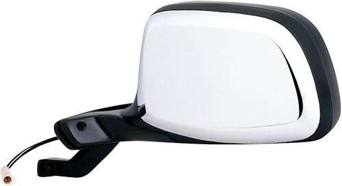 Fit System - Espejo lateral del conductor 61032F para Bronco, F150, F250, F250, F350 HD, negrocromo, plegable, sin perf pkg, Power
