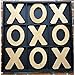 HomeRoots Rustic Handmade Black and Natural Giant Tic Tac Toe