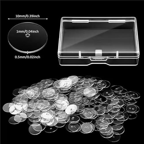Willbond Clear Disc Pads To Stabilize Earrings, Plastic Discs For Earring Backs Suitable For Earring Pins Less Than 1Mm/0.4Inch (200) #TOP1