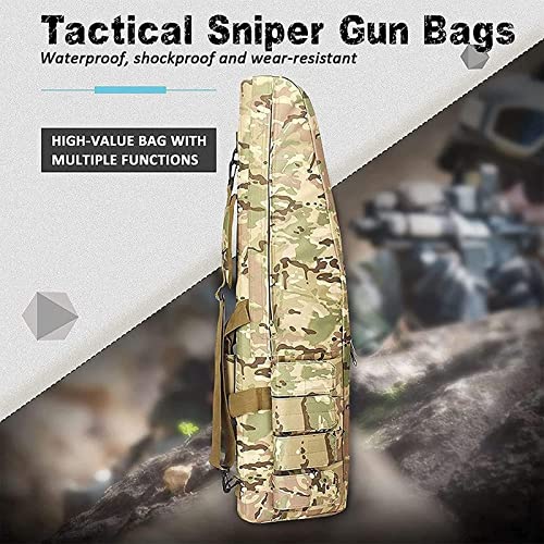 Multi Função Gun Bag, Double Rifle Storage Case Gun Bag, Resistente ao desgaste, Com acolchoado, Par