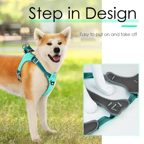 ThinkPet No-Pull Harness, Escape Proof Step-in Reflective Dog Vest Adjustable Breathable Halter Harness with Back/Front Clip for Better Control by ThinkPet - Image 2