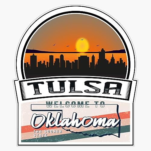 Magnet Tulsa Welcome To Oklahoma The Sooner State Oklahoma State And Cities Series -10 Magnet Vinyl Decal Sticker 5