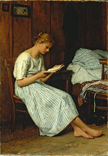 Tableau une liseuse Gotthelf d'Albert impression haut de gamme