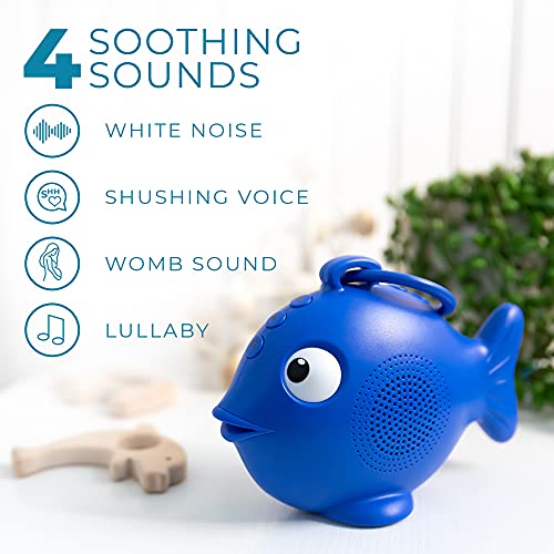 Yogasleep Baby Sea Soother White Noise Sleep Sound Machine, 4 Relaxing Sounds & Auto-Off Timer For Infants & Child, Noise Cancelling Sleep Aid For On-The-Go Use & Travel, Registry Gift #TOP2