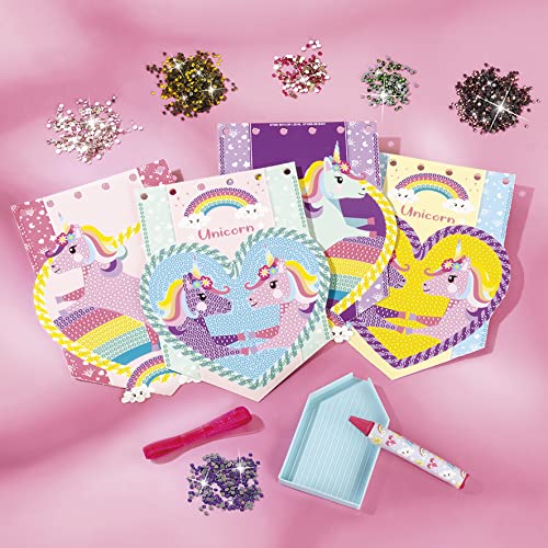 Totum 71056 Creative Unicorn Diamond Painting Garland Kit - Create Your Garland With Rhinestones, Multi-Coloured #TOP1