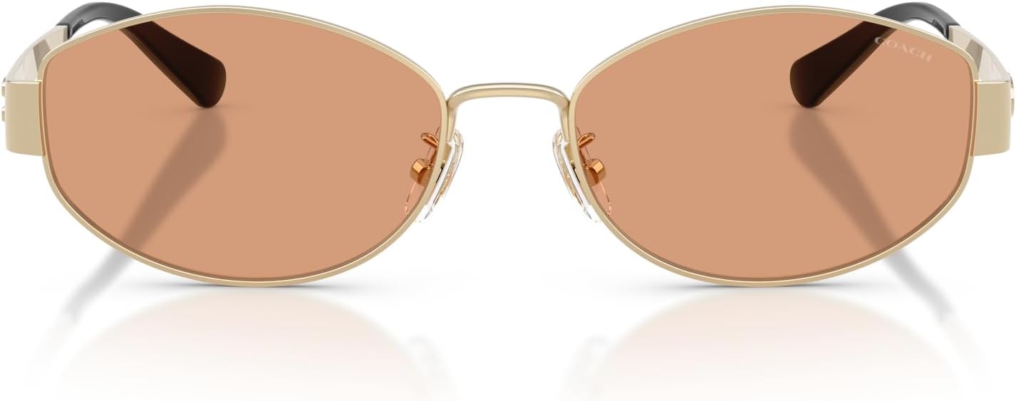 Coach womens Hc7192d Low Bridge Fit Oval Sunglasses