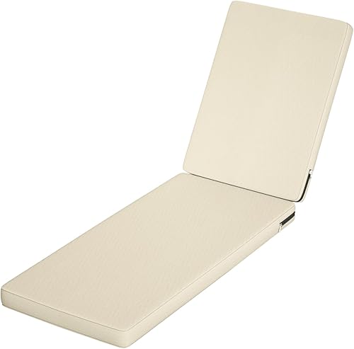 Chaise Lounge - Cojines para muebles de patio al aire libre  Cojines para sillas de patio resistentes al agua de 72 x 21 pulgadas  Cojines duraderos