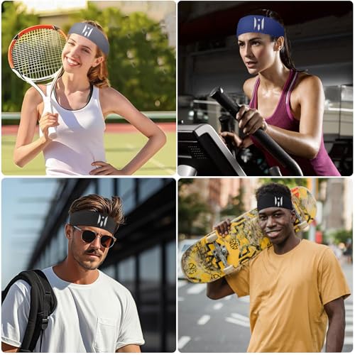 Image of 3pcs Sweat Bands Headbands Men Sweatbands Headbands for Women Christian CrossSports Running