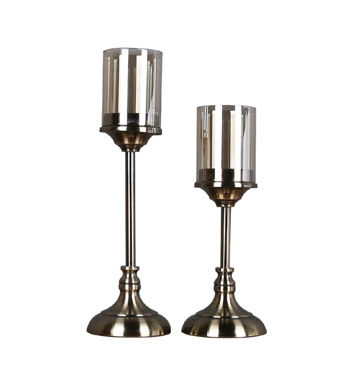 Kerzenhalter für Adventskranz, 2 Stück Kerzenhalter Aus Metall, Kerzenhalter, Perfekte Wahl Für Familienessen Und Restaurants Für Tischdekoration Heim-Party-Dekoration