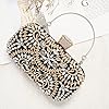 CORIOS Pochettes pour Femme Sac de Soirée Diamond Embrayage Sac en Strass à la Main Sacs Fourre-Tout Sacs à Main D'épaule de Mariée Sac à Bandoulière pour Fête Banquet Mariage Noir #5