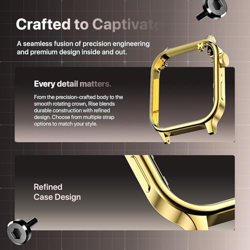 Image of Fire-Boltt Rise Smart Watch 1.85″ HD Display with Bluetooth Calling, AI Voice Assistant, Rotating Crown, SpO2 & Heart Rate Monitor, 120+ Sports Modes, Smart Watch for Men & Women - Cinnamon Slate