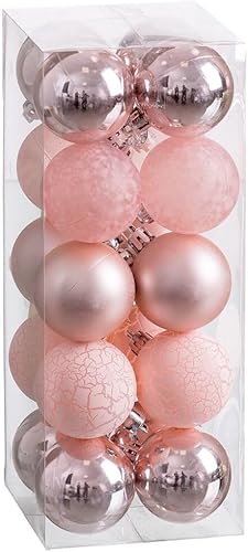 Christmas Baubles Pink 5 x 5 x 5 cm (20 Units)