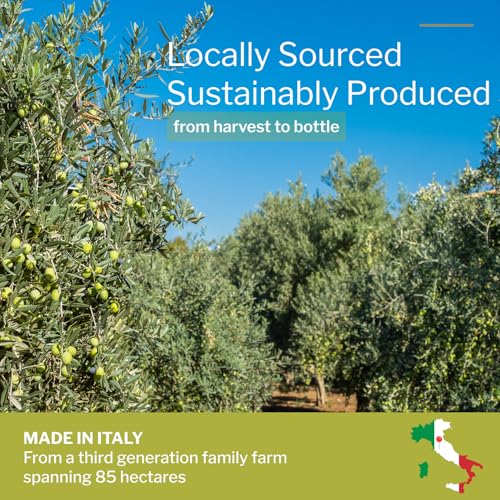 100% Italian Organic Olive Oil Extra Virgin | High Polyphenols Cold Pressed & Early Harvest from Tuscany | Extra Virgin Olive Oil (0.75l) - Image 2