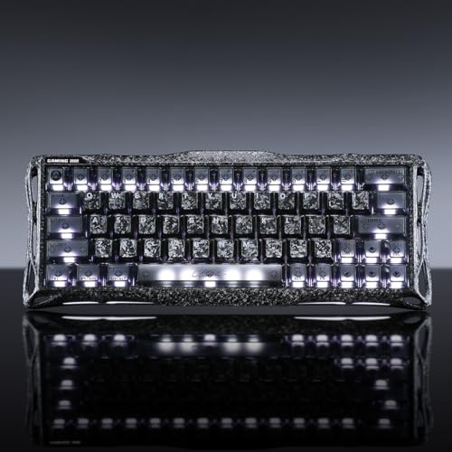GravaStar Mercury V60 Pro Clavier Gaming 60% Effet Hall, Switchs Magnétiques, RT 0,005mm, 8K Polling Rate, Rapid Trigger, Châssis Aluminium CNC, Latence 0,125ms (Cyber Frost Noir, QWERTY) – vue 7