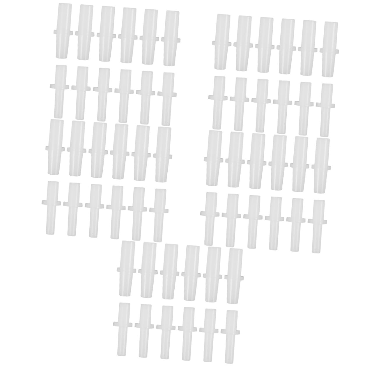 HANABASS Couvre-Pieds De Tente Poteaux Portable Accessoires De Tente De Liaison Pôle Adaptateur De Poteau Extérieur Canne À Pêche Plastique Blanche