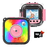 【Momento Más Claro Grabado】 Cámara de deportes subacuáticos para niños con sensor de imagen CMOS, con 1080P videos y 8MP fotos. Y la hd videocámara para niños incorpora muchos fotogramas y efectos de filtro, mejora la imaginación y la creatividad de los niños, mantenlos alejados de la televisión, los teléfonos inteligentes o Internet, y ama la verdad de la naturaleza.