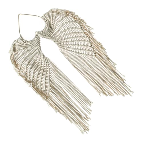 Tapisserie macramé ailes d'ange pour créer un salon bohème et cocooning