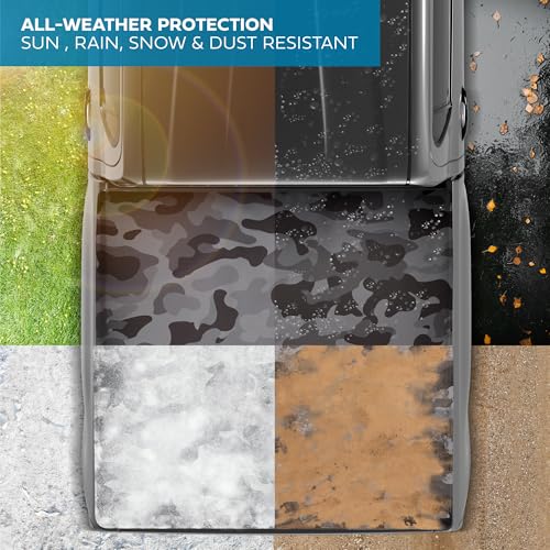 Camo Truck Tonneau Cover for Ram 1500 (2002-2018), RAM 1500 Classic (2019-2024), Ram 2500/3500 (2003-2025) 6.4 ft Bed Soft Roll-Up All-Weather Truck Bed Cover Camo Graphic Classic Body Only NO RAMBOX by MotorBox - Used condition - Image 4