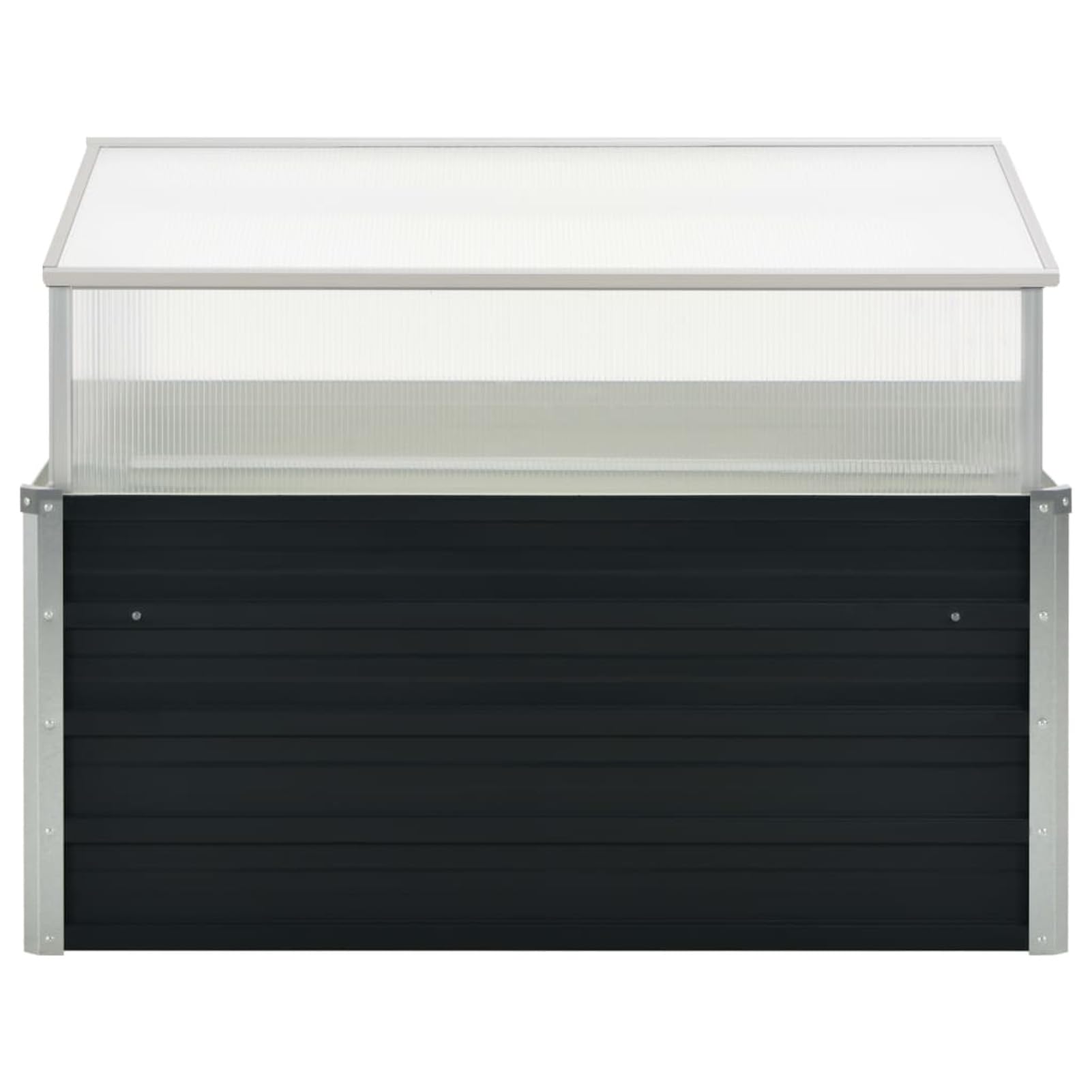 LAPOOH Serra Antracite 100x100x77 cm in Acciaio Zincato,Casa e Giardino,Prato e giardino,Giardinaggio,Serra da Giardino(SPU:45724)
