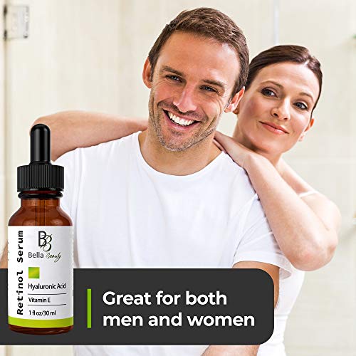 Anti Aging Hyaluronic Acid & Retinol Serum 2.5% For Face With Vitamin E For Oily Acne Skin Best Skin Care Retinoid Facial Moisturizer Reduce Fine Lines Wrinkle Dark Spots Pure Organic Ingredients #TOP6