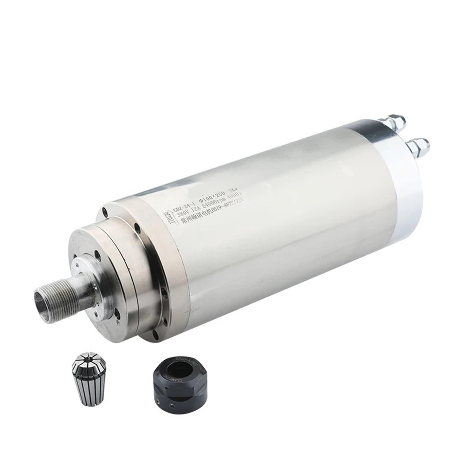 Spindle motor Water-Cooled Spindle Motor 3.0kw ER20 220V 380V Spindle Motor 100x250mm For Router And Milling Machine(3.0kw 380V)