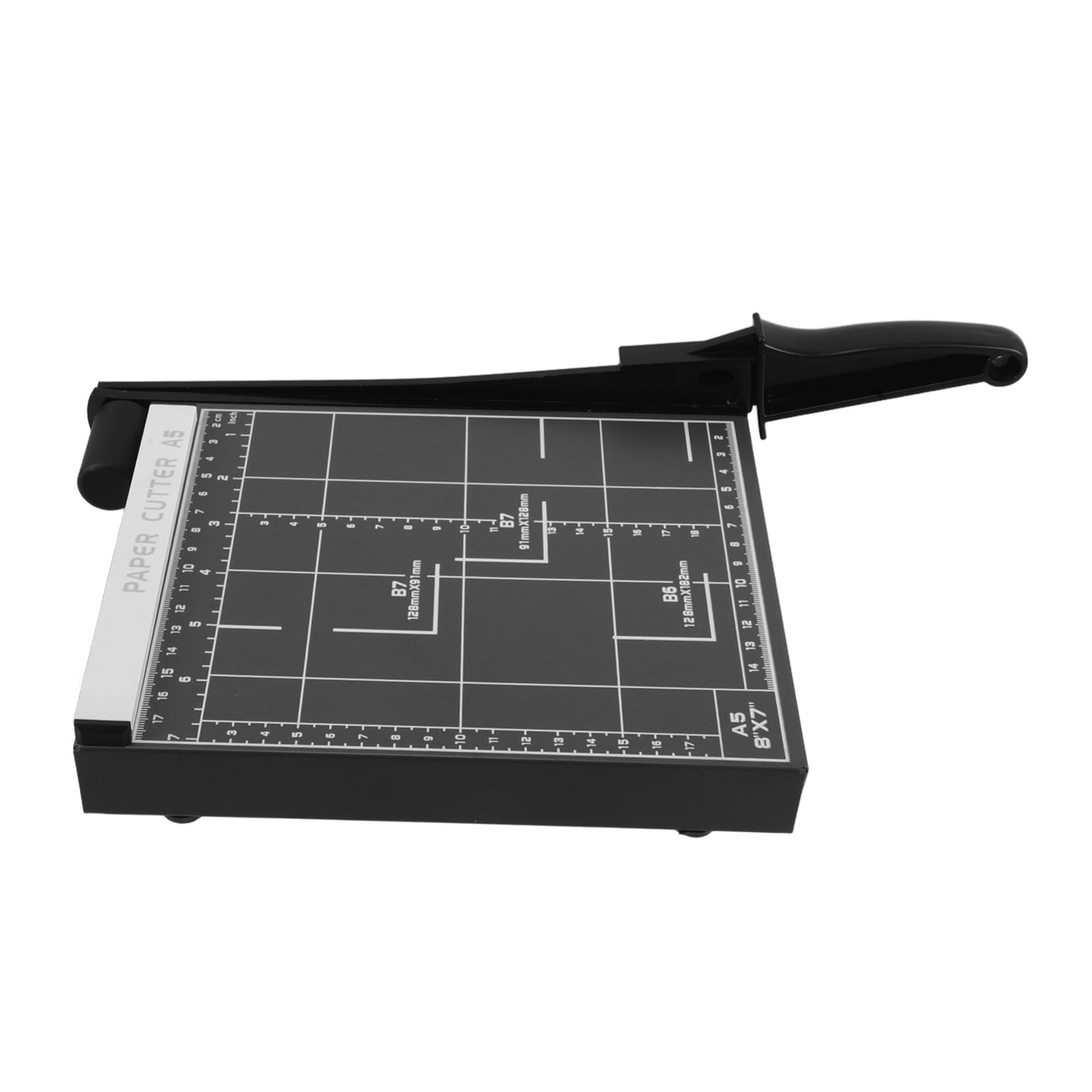 12 Fogli Taglierina per Carta da Ufficio con Base in Metallo Rinforzata Capacità Taglio Fino Lama di Precisione per Foto e Progetti di Scrapbooking Design Sicurezza con Blocco