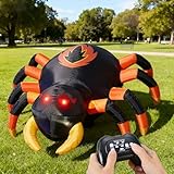 JOYIN 4 FT Halloween Inflatable Spider, Remote Control Blow Up Spider with 360Β°Rotation, Forward & Backward, Halloween Inflatable Outdoor Decoration with LEDs for Indoor Yard Lawn Decor