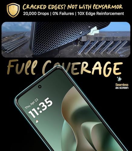 Image of Lensarmor Compatible with Motorola G67 Power Screen Protector (1 Pack) - Premium 0.15mm Ultra-Thin Tempered Glass, Military-Grade Protection, Ultrasonic Fingerprint Compatible & Case-Friendly Design