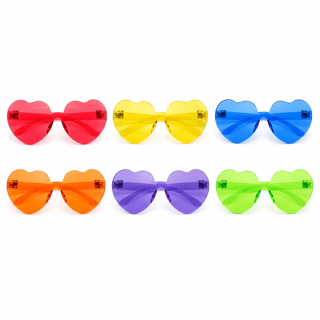 WANNA PARTY Heart Sunglasses for Women and Kids,