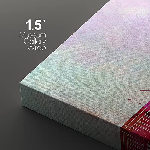 Wall26 - Washington Dc In Watercolor - Canvas Art Wall Art - 24"X36"X3 Panels #TOP3