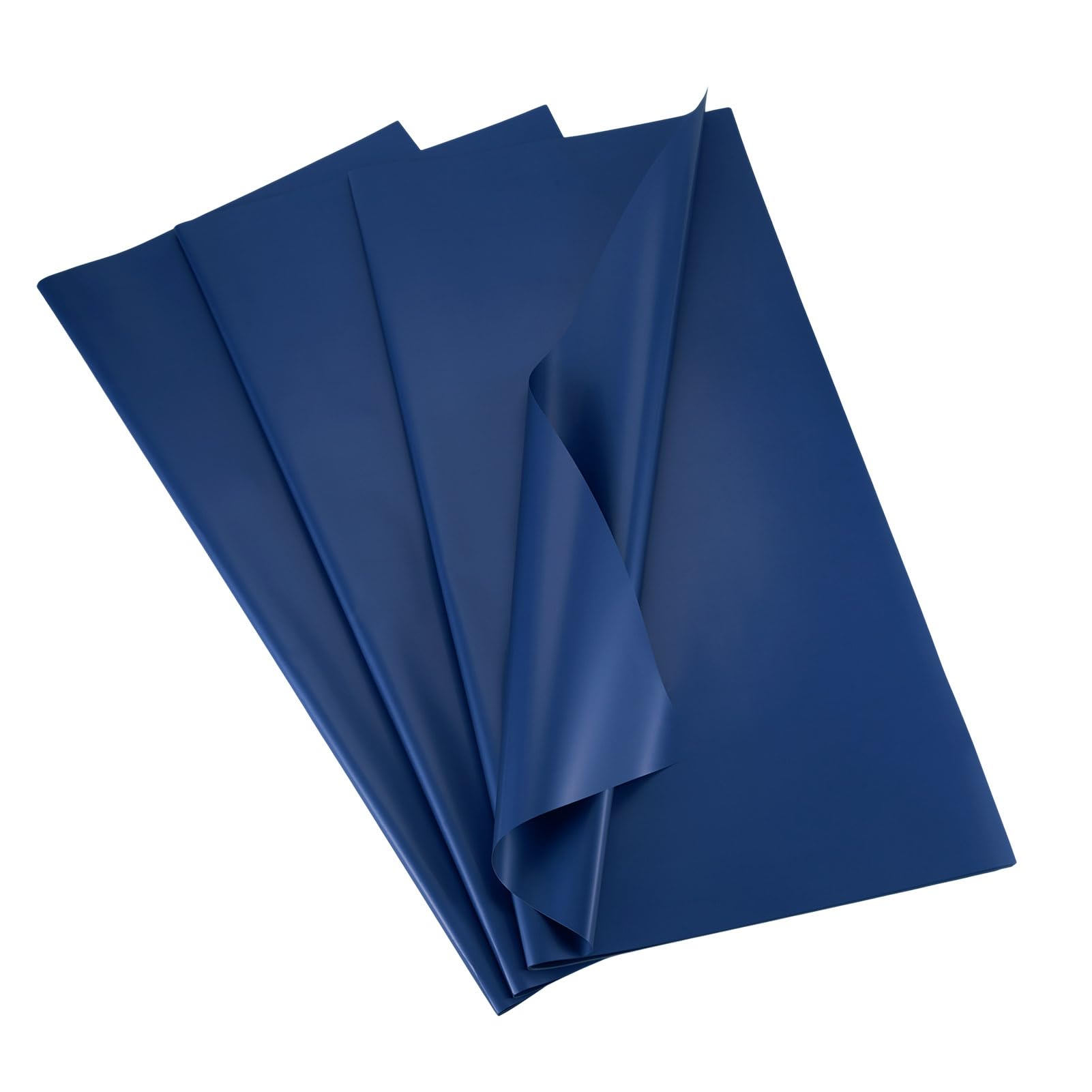 Sparkeads 20 pcs Waterproof Flower Wrapping Paper 560x560mm Florist Papers Square Floral Wrap Paper for Gift Bouquet Packaging Wedding Birthday Party Decoration,Steel Blue